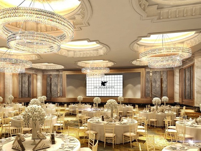 قاعة المناسبات الكبرى جي دبليو ماريوت طرابلس
